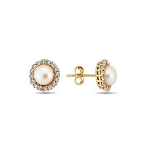 10K Gold Gemstone Earrings EB0500