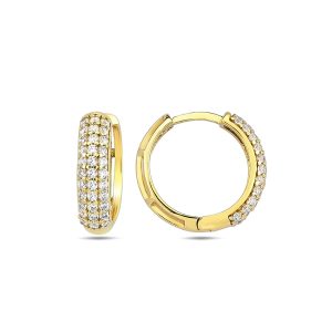 10K Gold Huggie Earrings EE0443