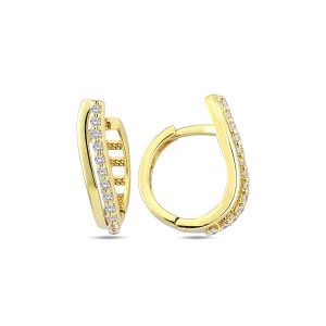 10K Gold Hoop Earrings EE0486