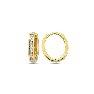 10K Gold Huggie Earrings EE0861
