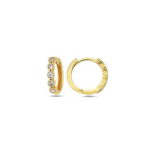10K Gold Huggie Earrings EE1071