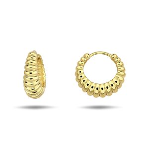 10K Gold Huggie Earrings EEC3163