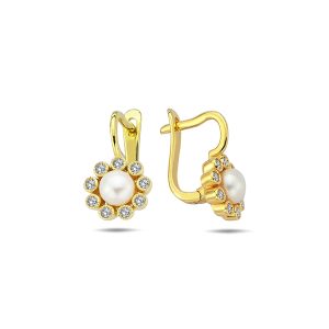10K Gold Gemstone Earrings EJ0392