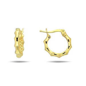 10K Gold Huggie Earrings JEEC74