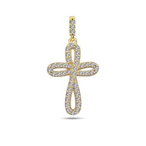 10K Gold Cross Pendant PP0654