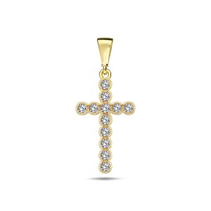 10K Gold Cross Pendant PP1801