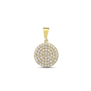 10K CZ Gold Pendant PP1906