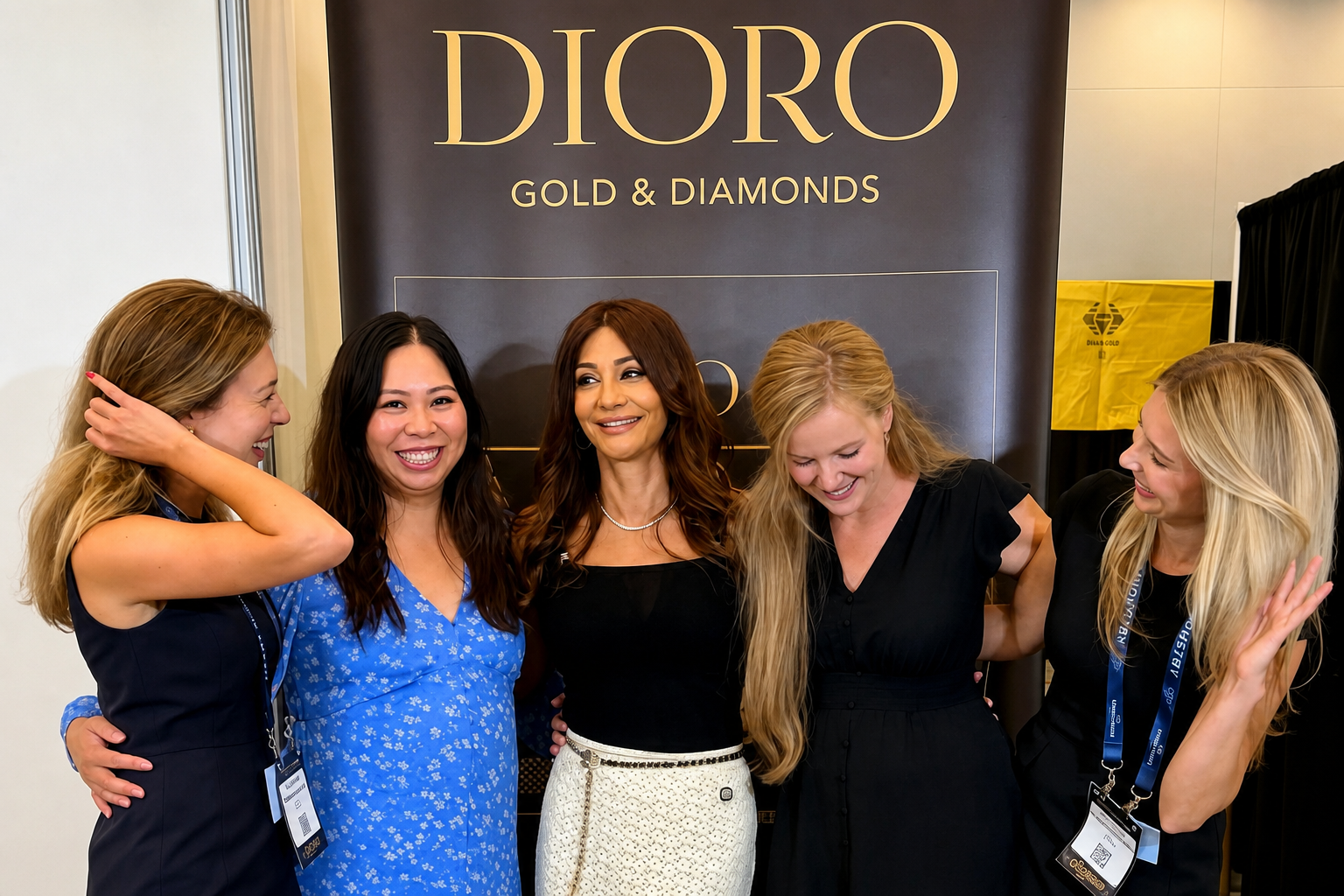 DIORO team at a Canadian jewellery trade show in summer 2026